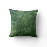 Water over Sea Grass II (Blue and Green) Photo Throw Pillow