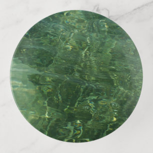Water over Sea Grass II (Blue and Green) Photo Trinket Tray