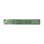 Water over Sea Grass II (Blue and Green) Photo Wrap Around Label