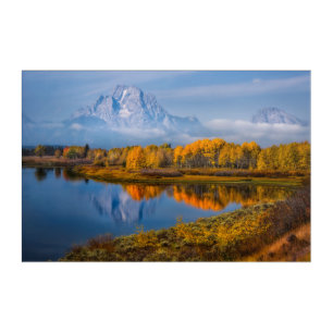 Water   Oxbow Bend Jackson Wyoming Acrylic Print