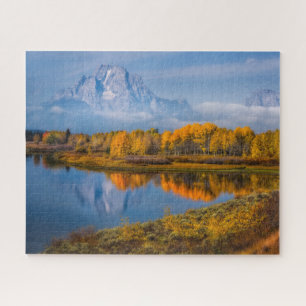 Water Oxbow Bend Jackson Wyoming Jigsaw Puzzle
