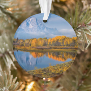 Water Oxbow Bend Jackson Wyoming Ornament