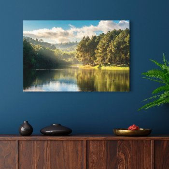 Water | Pang Oung Lake & Pine Forest Thailand Canvas Print by intothewild at Zazzle