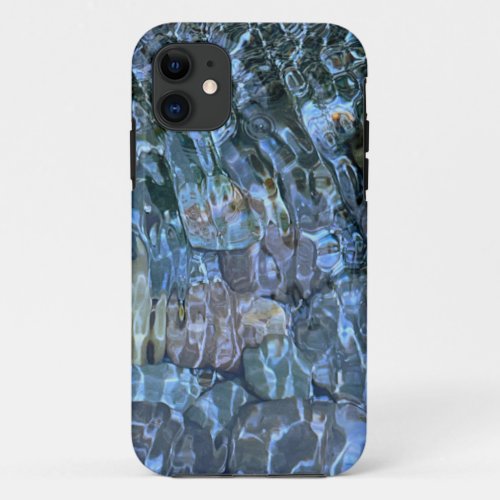 Water pattern river rock rippling water stream iPhone 11 case