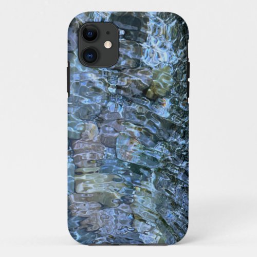 Water pattern river rock rippling water stream iPhone 11 case