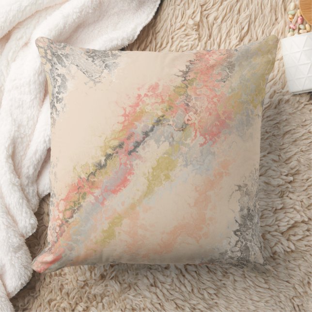 Water Pearl Abstract Throw Pillow (Blanket)