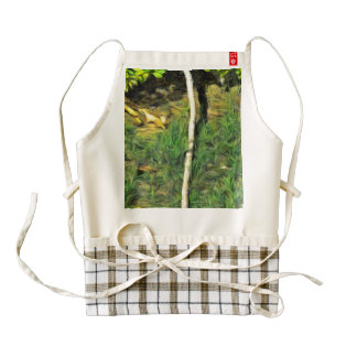 Water pipe in a garden zazzle HEART apron