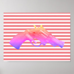 Water pistol toy water gun toy photoart poster