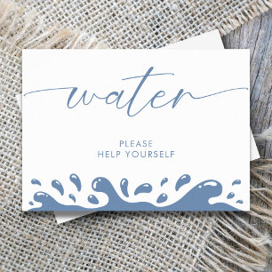 Water Please Help Yourself Blue Ocean Send Off Poster