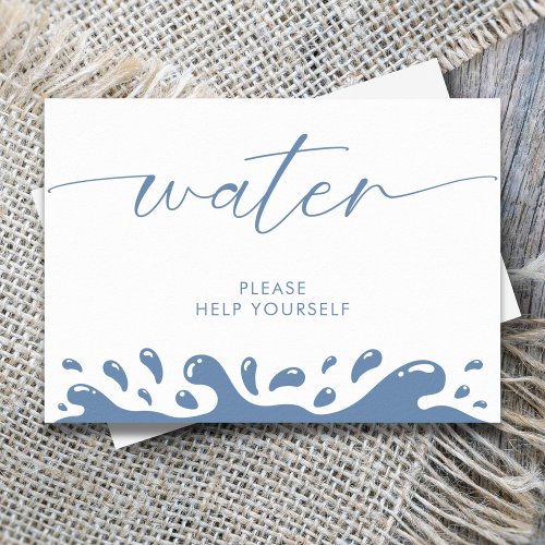 Water Please Help Yourself Blue Ocean Send Off Poster