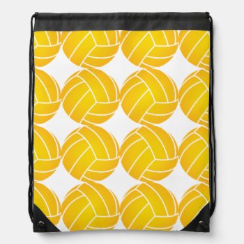 Water Polo Ball Drawstring Backpack by SBPantry at Zazzle