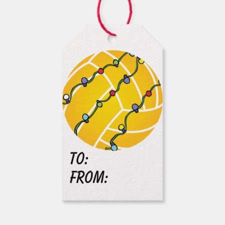 Water Polo Ball Gift Tags