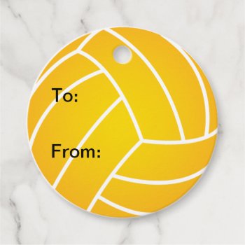 Water Polo Ball Gift Tags by SBPantry at Zazzle