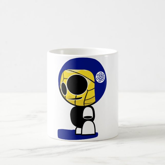 Water Polo Ball-head Player Character Coffee Mug (Center)
