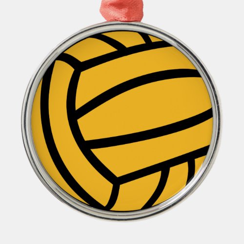 Water polo ball metal ornament