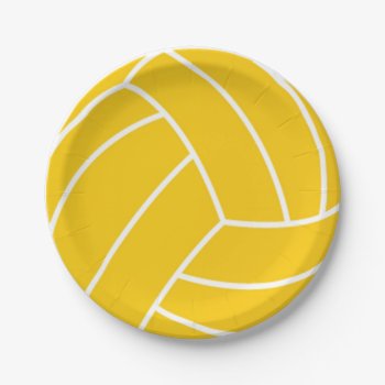 Water Polo Ball Paper Plates by SBPantry at Zazzle