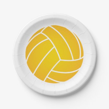 Water Polo Ball Paper Plates by SBPantry at Zazzle