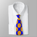 Water Polo Ball Patterned Custom Tie at Zazzle