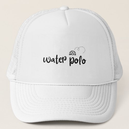 Water polo ball trucker hat