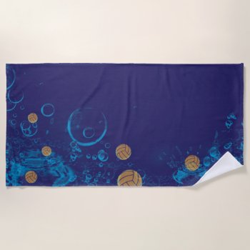 Water Polo Beach Towel by SBPantry at Zazzle