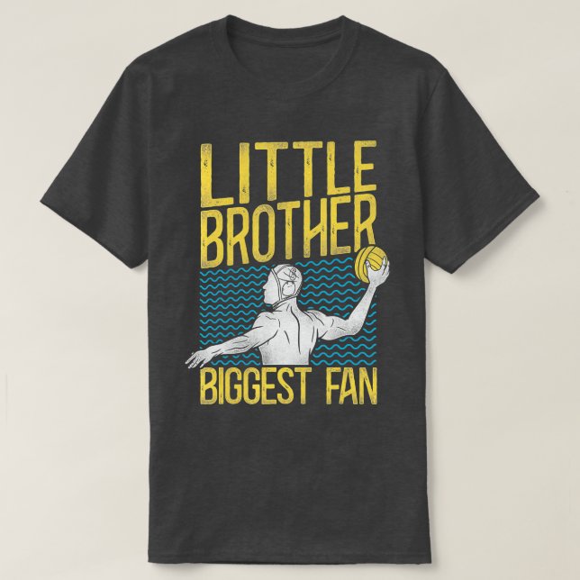 Water Polo Brother Vintage Little Brother Biggest  (Design Front)