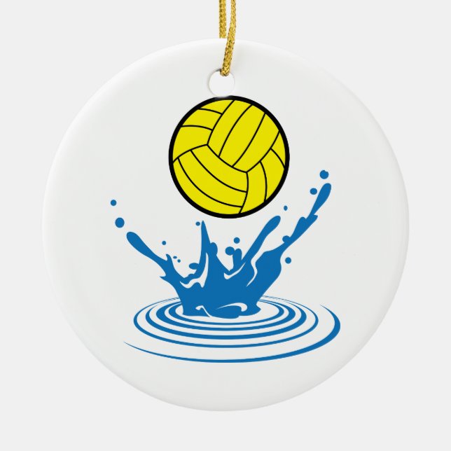 Water Polo Ceramic Ornament (Front)