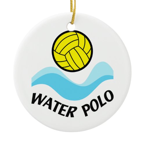 Water Polo Ceramic Ornament