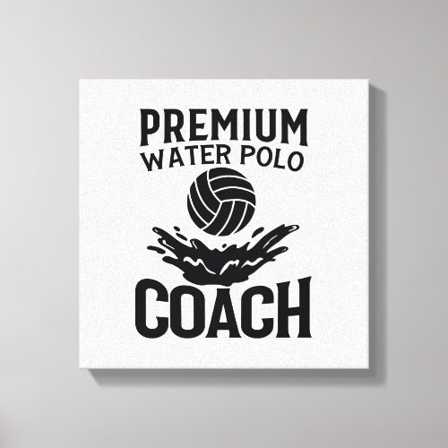 Water Polo Coach Canvas Print