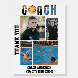 Water Polo Coach Senior Night Graduation Poster