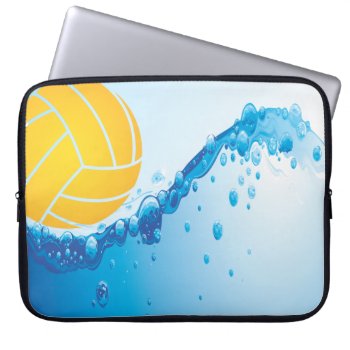 Water Polo Design Laptop Sleeve by SBPantry at Zazzle