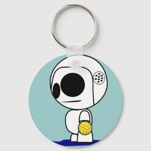 Water Polo Drone Dude Cartoon - Key Chain