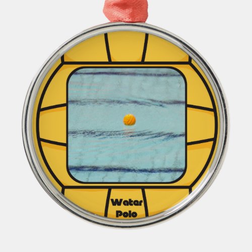 Water Polo frame add your own photo Metal Ornament