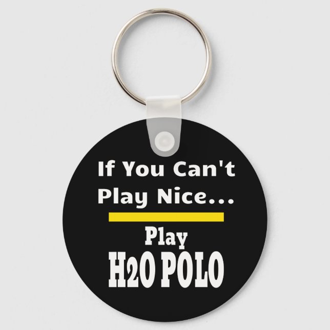 Water Polo Funny Sarcastic Keychain (Front)