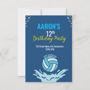 Water Polo Invitation