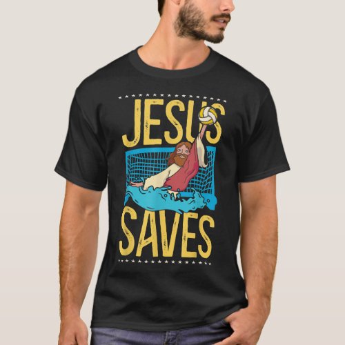 Water Polo Jesus Faith Christian Vintage Jesus Sav