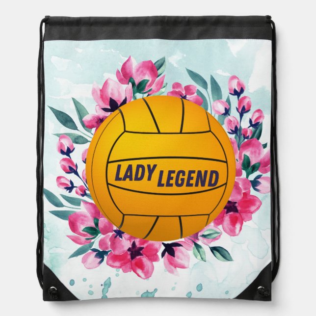 Water Polo Lady Legend Drawstring Bag (Front)