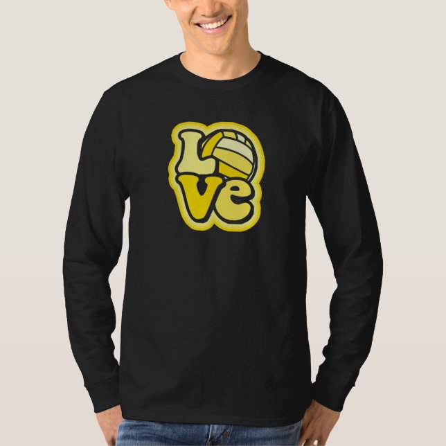 Water Polo Love for Girls & Women Sunny Yellow Des (Front)