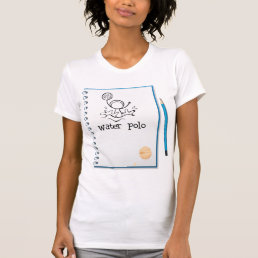 Water Polo Notes Womens T-Shirt