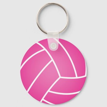 Water Polo Pink Ball Keychain by SBPantry at Zazzle
