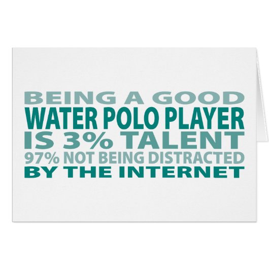 Water Polo Player 3% Talent Cards (Front Horizontal)