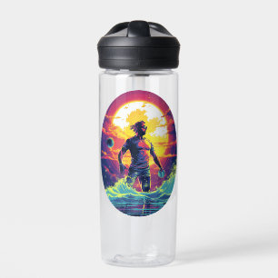 Water Polo Player Colorful Waterpolo Water Bottle