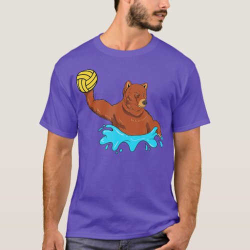 Water Polo Player Grizzly Bear Gift I H2O Polo Bea