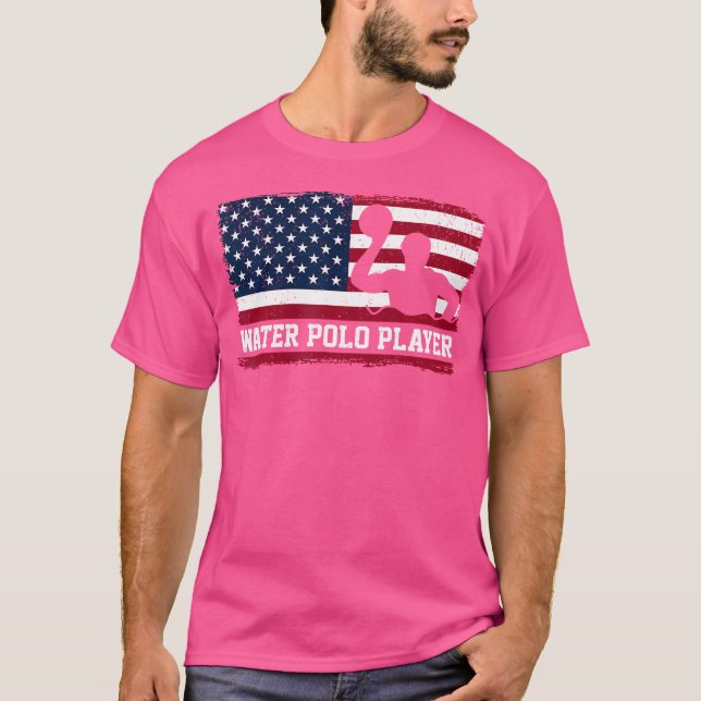Water Polo Player Us Flag Water Polo Player (Front)