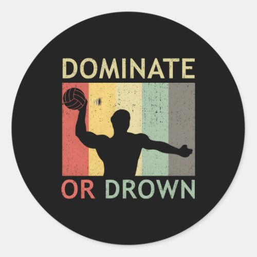 Water Polo Player Water Polo Classic Round Sticker