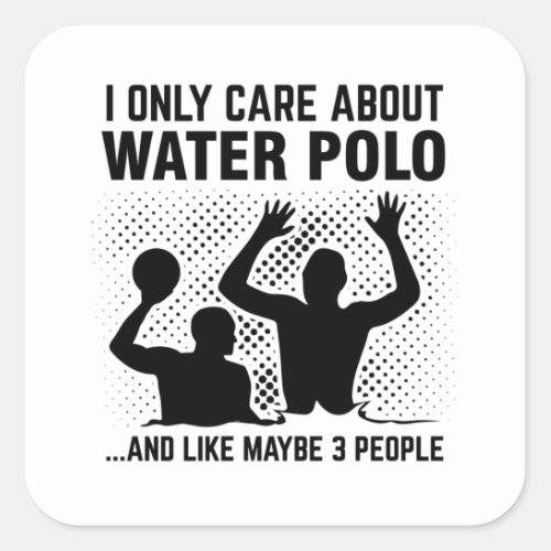 Water Polo Player  Water Sports Team Gift Idea Square Sticker