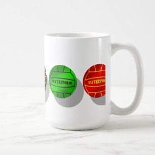 Water polo players and waterpolo players ball coffee mug