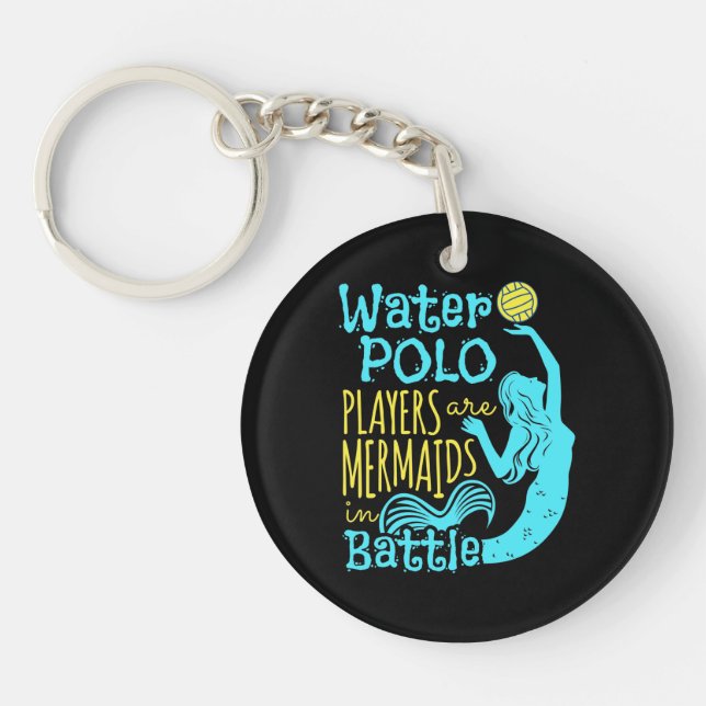 Water Polo Players Are Mermaids in Battle Keychain (Front)