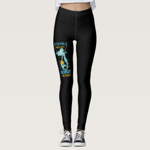 Water Polo Players Are Mermaids In Battle  Leggings