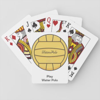Water Polo Playing Cards by SBPantry at Zazzle
