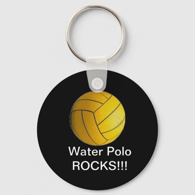 Water Polo ROCKS!!! Keychain (Front)